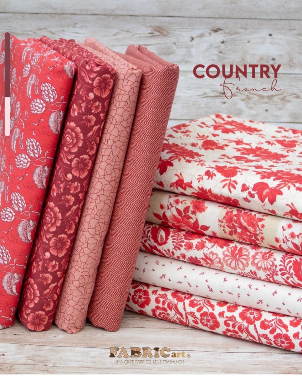 @Tecido Fabricart Coleção Fresh Country Vermelho 01 - Image 3