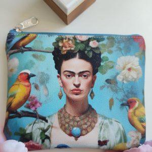 Tela Porta-Moedas em Napa para costurar – Coleção Frida Kahlo